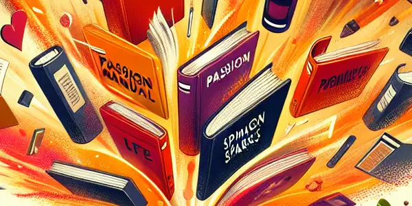 A vibrant workspace filled with energetic documents, diverse people engaged in creativity, and digital devices showcasing inspiring resources.