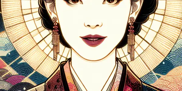 A triptych illustrating Shu Qi's career evolution from adult films to mainstream and international cinema.